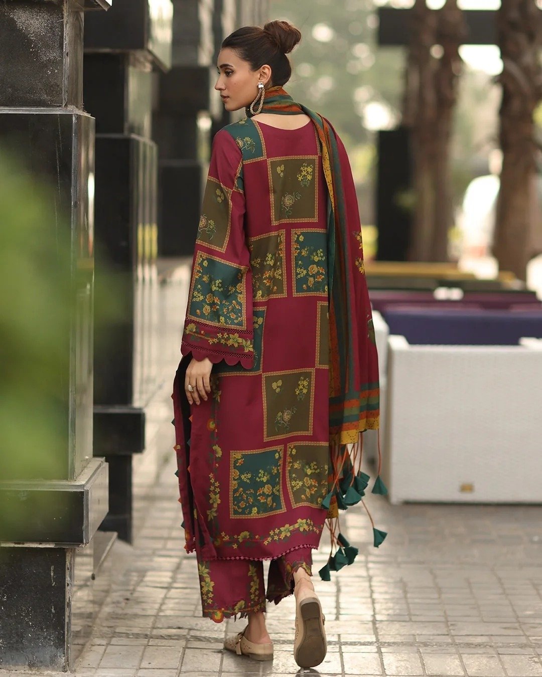 CHARIZMA - Winter 3PC Karandi Digital Print Dress - Image 2