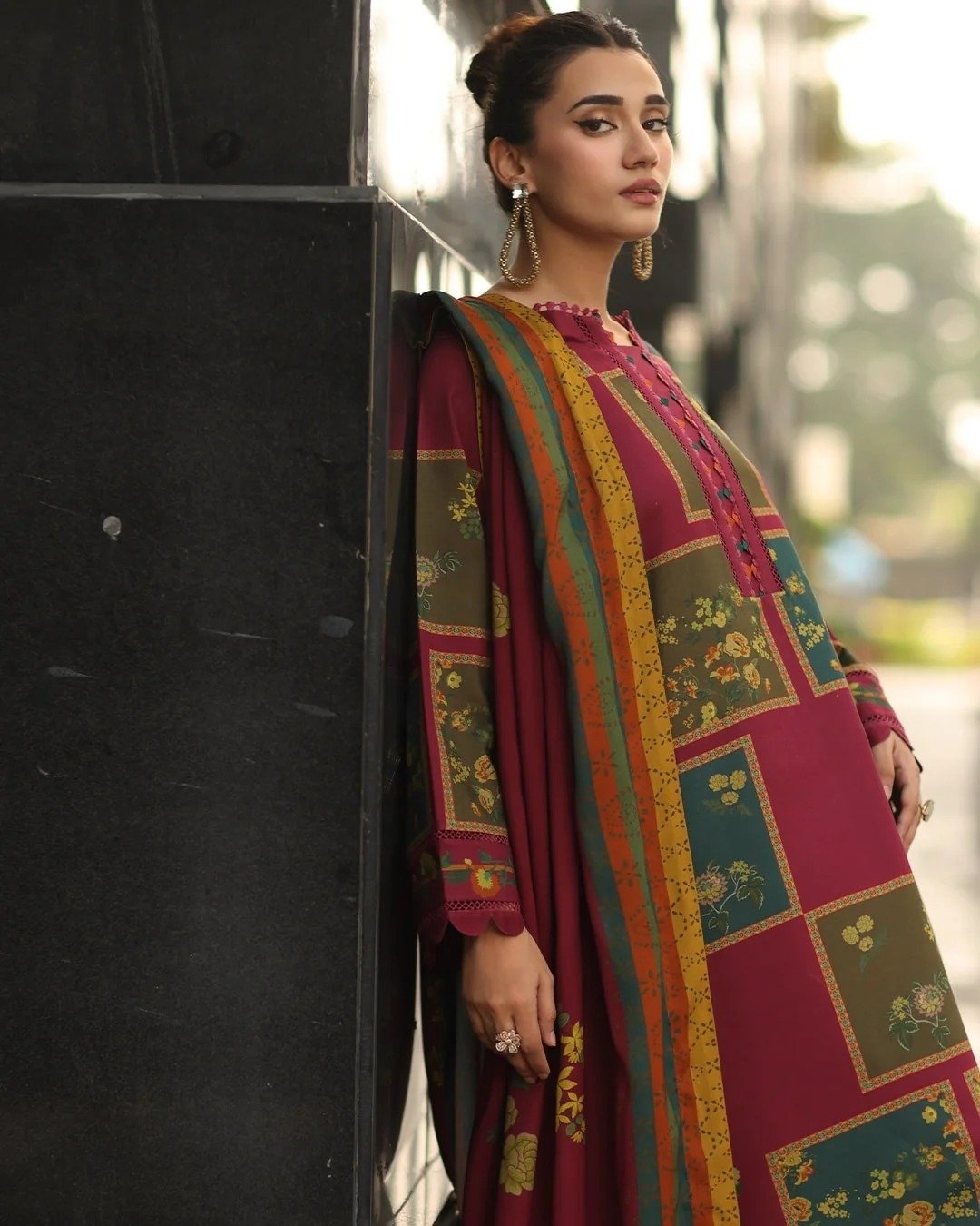 CHARIZMA - Winter 3PC Karandi Digital Print Dress - Image 4