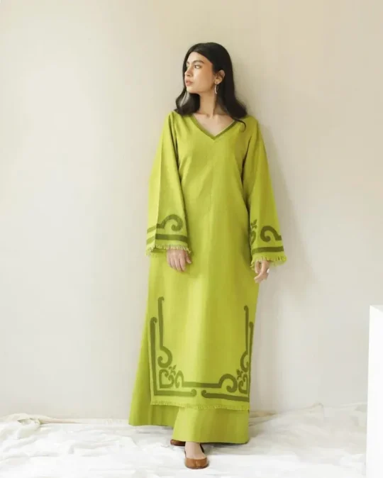 DYOT - Winter 2PC Dhanak Embroidered Suit