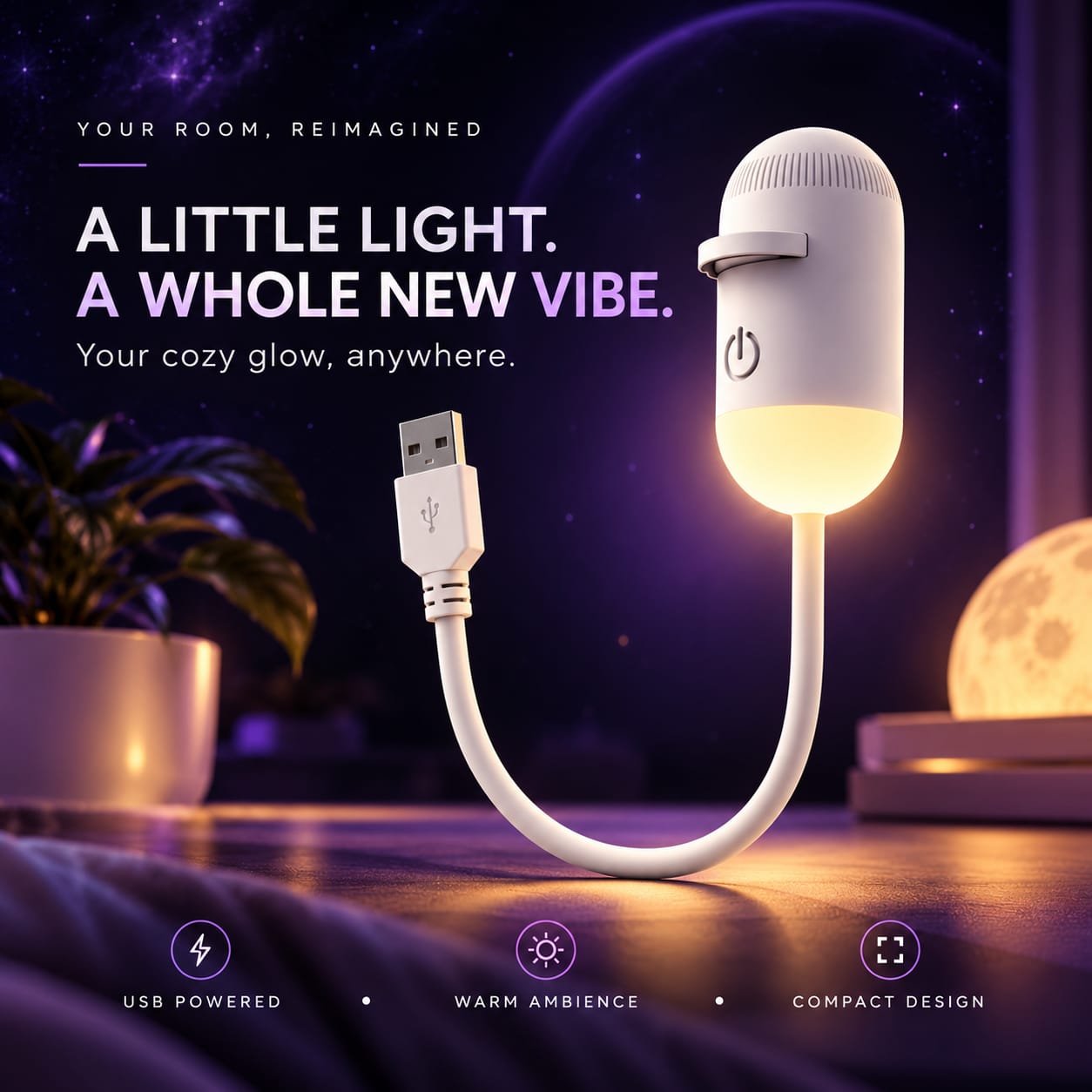 High Beam Starry Sky LED Projector – Bring the Beauty of Space to Your Room - Image 3